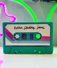 Load image into Gallery viewer, 80s Mixtape Magnet – Holographic Sticker Accents – 3D Printed 80s Trinket

