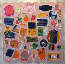 Load image into Gallery viewer, 90's Nostalgia Sticker Pack Holographic Vinyl
