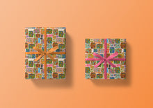 Load image into Gallery viewer, Bon Voyage 60s Suitcases Specialty Gift Wrapping Paper One of a Kind
