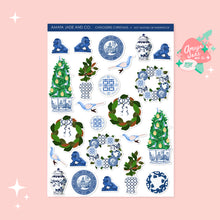 Load image into Gallery viewer, Chinoiserie Christmas Art Sticker Set
