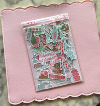 Load image into Gallery viewer, Christmas Sweets and Treats Holographic Vinyl Sticker Pack
