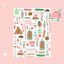 Load image into Gallery viewer, Christmas Sweets and Treats Art Sticker Set
