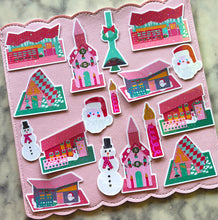Load image into Gallery viewer, Colorful Putz Houses Holographic Vinyl Sticker Pack

