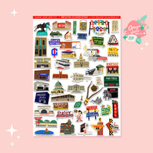 Load image into Gallery viewer, Decatur, Illinois Icons Art Sticker Set
