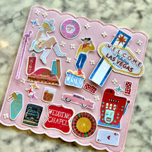 Load image into Gallery viewer, Vintage Las Vegas Art Sticker Pack Holographic Vinyl
