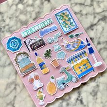 Load image into Gallery viewer, Italian Vacation Sticker Pack Holographic Vinyl
