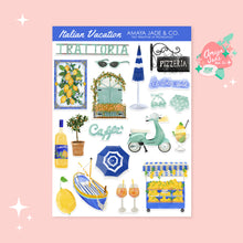 Load image into Gallery viewer, Italian Vacation Sticker Sheet
