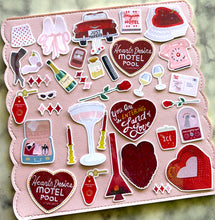 Load image into Gallery viewer, Kitschy Vintage Honeymoon Sticker Pack Holographic Vinyl
