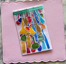 Load image into Gallery viewer, MCM Colorful Glass Vases Sticker Pack Holographic Vinyl

