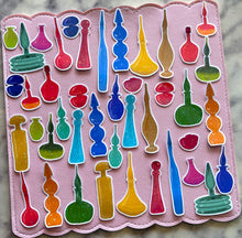 Load image into Gallery viewer, MCM Colorful Glass Vases Sticker Pack Holographic Vinyl
