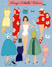 Load image into Gallery viewer, Summer Vacation in the Catskills Paper Dolls
