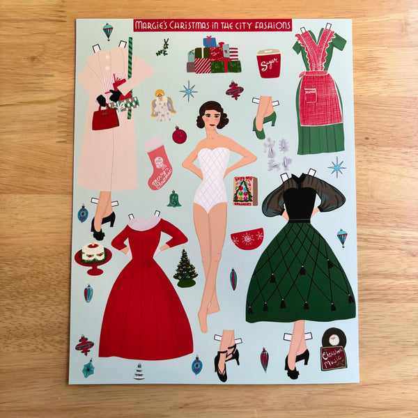 Christmas in the City Paper Dolls – Amaya Jade and Co