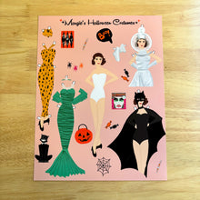 Load image into Gallery viewer, Halloween Costumes Paper Dolls
