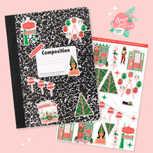 Load image into Gallery viewer, Mod Christmas Fair Art Sticker Set
