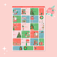 Load image into Gallery viewer, Mod Christmas Fair Tags Labels Art Sticker Set
