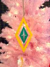 Load image into Gallery viewer, Atomic Starburst Mid-Century Modern Yellow and Teal
