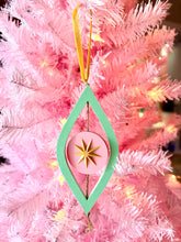 Load image into Gallery viewer, Mid Century Modern Starburst Ornaments Set of 6
