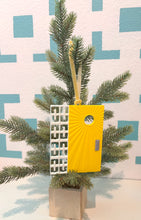 Load image into Gallery viewer, Mid Century Modern Yellow Door Ornament
