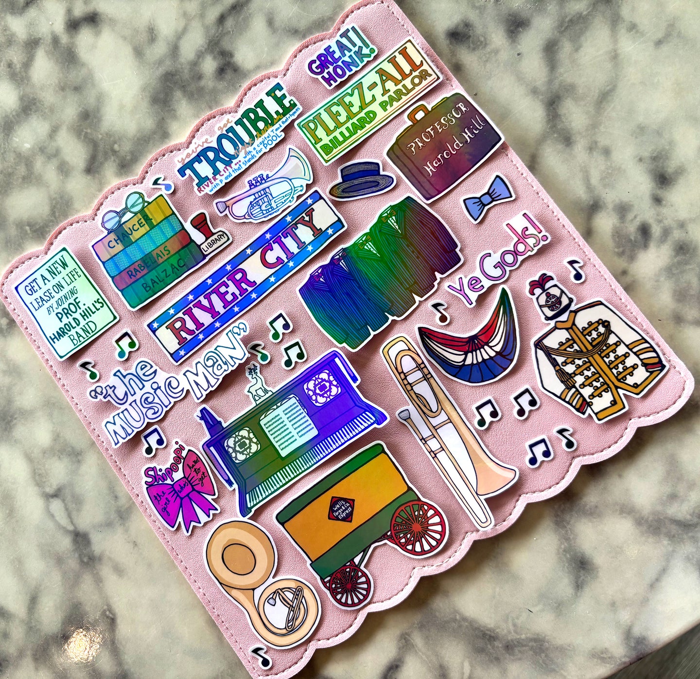 Music Man Sticker Pack Holographic Vinyl