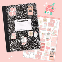 Load image into Gallery viewer, Vintage Pink Kitchen Items Art Sticker Set
