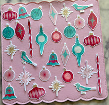 Load image into Gallery viewer, Shiny Vintage Ornaments Christmas Holographic Vinyl Sticker Pack
