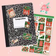 Load image into Gallery viewer, Vintage Christmas Decorations Packaging Art Sticker Set
