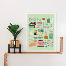 Load image into Gallery viewer, Vintage Grocery Store Art Print
