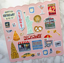 Load image into Gallery viewer, Vintage New York Sticker Pack Holographic Vinyl

