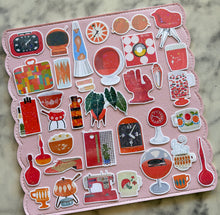 Load image into Gallery viewer, Vintage Orange Things Sticker Pack Holographic Vinyl
