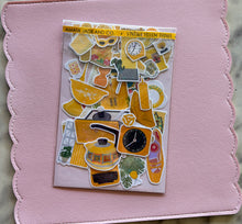 Load image into Gallery viewer, Vintage Yellow Things Sticker Pack Holographic Vinyl
