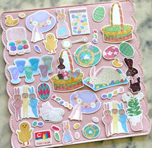 Load image into Gallery viewer, Vintage Easter Sticker Pack Holographic Vinyl
