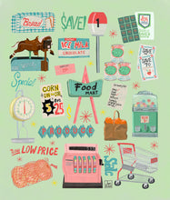 Load image into Gallery viewer, Vintage Grocery Store Art Print

