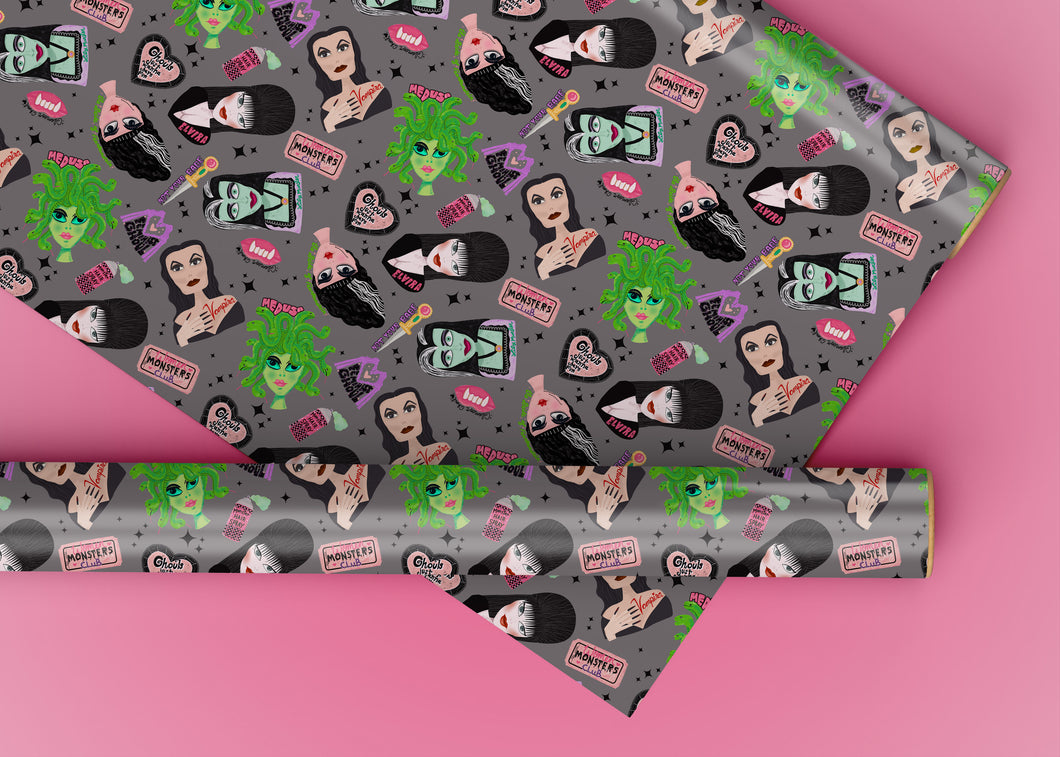 Women Monsters Specialty Art Wrapping Paper One of a Kind