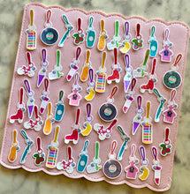 Load image into Gallery viewer, 80s Charms Sticker Pack Holographic Vinyl
