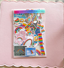 Load image into Gallery viewer, 80s Rainbow Things Sticker Pack Holographic Vinyl
