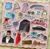 Cry Baby Movie Art Sticker Pack Holographic Vinyl