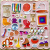 70s Flashback Sticker Pack Holographic Vinyl