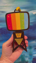 Load and play video in Gallery viewer, Mid-Century Modern Atomic TV Ornament
