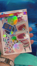 Load and play video in Gallery viewer, Christmas Music Sticker Pack Holographic Vinyl
