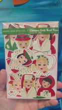 Load and play video in Gallery viewer, Christmas Lady Head Vases Holographic Vinyl Sticker Pack
