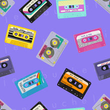 Load image into Gallery viewer, 80&#39;s Mix Tapes Specialty Art Wrapping Paper One of a Kind
