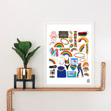 Load image into Gallery viewer, 80&#39;s Rainbow Things Art Print
