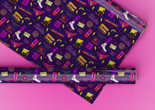 Load image into Gallery viewer, 80&#39;s Skating Rink Specialty Art Wrapping Paper One of a Kind
