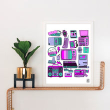 Load image into Gallery viewer, 80&#39;s Tech Art Print

