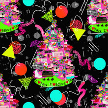 Load image into Gallery viewer, 80&#39;s Christmas Tree Specialty Art Wrapping Paper One of a Kind
