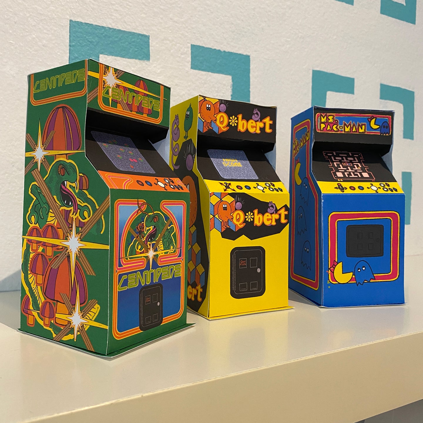 80's Arcade Game 3D Paper Kit