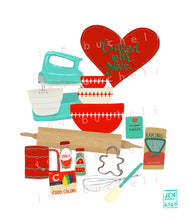 Load image into Gallery viewer, Baked with Love Christmas Cookies Art Print
