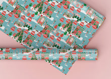 Load image into Gallery viewer, Mod Christmas Fair Specialty Art Wrapping Paper One of a Kind
