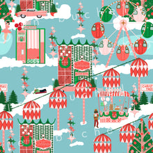 Load image into Gallery viewer, Mod Christmas Fair Specialty Art Wrapping Paper One of a Kind
