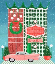 Load image into Gallery viewer, Christmas Motor Hotel Art Print
